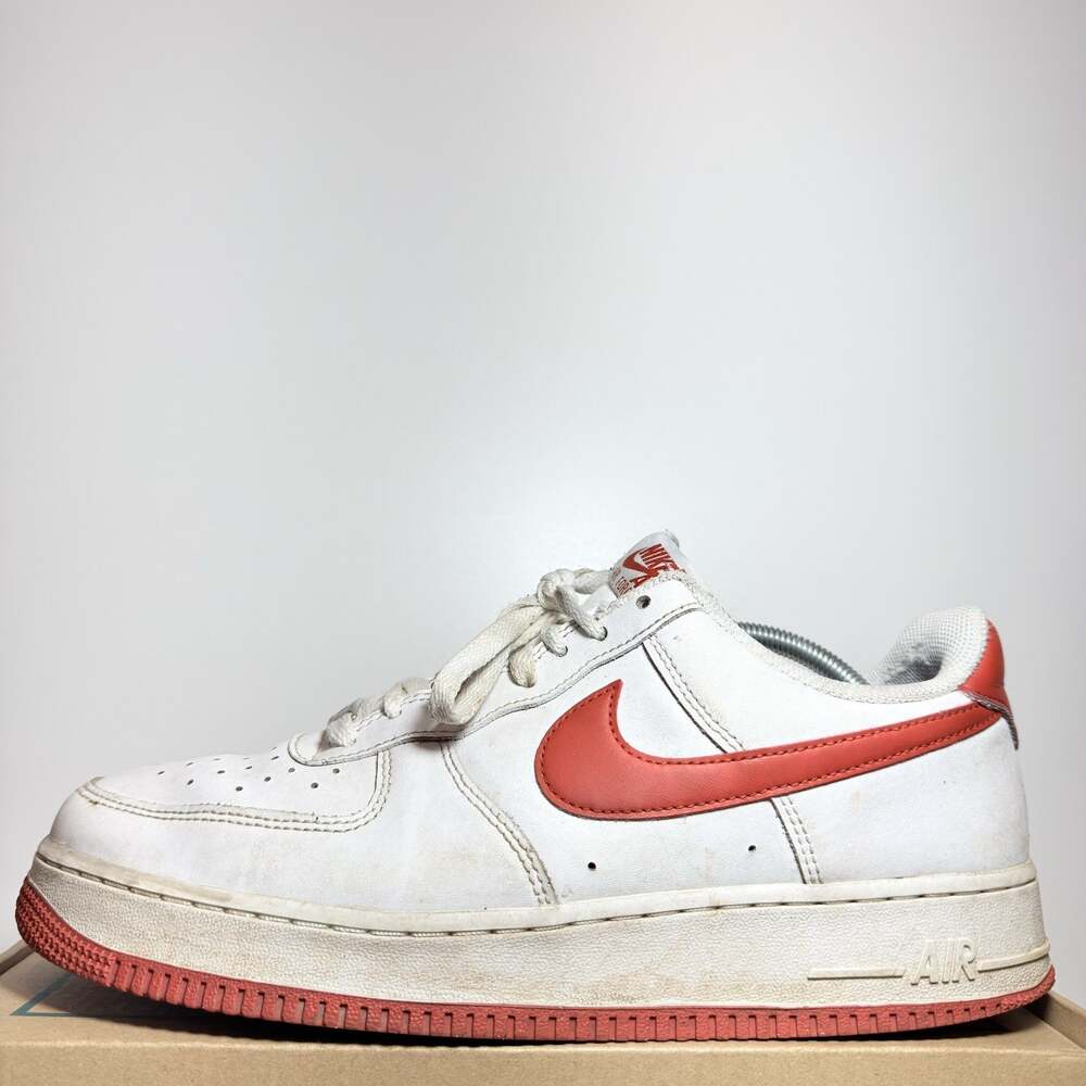 Nike Air Force 1 Low White University Red Men's Casual Shoes Sneakers Size 10.5